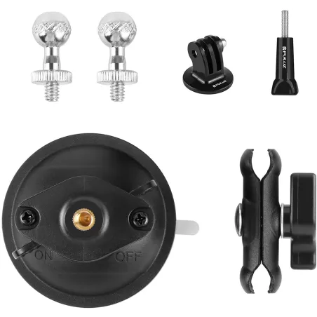 PULUZ Magic Arm Tripod Suction Cup Holder (Black)